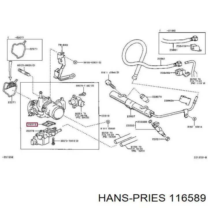Купить 116589 Hans Pries (Topran) Пробка поддона двигателя