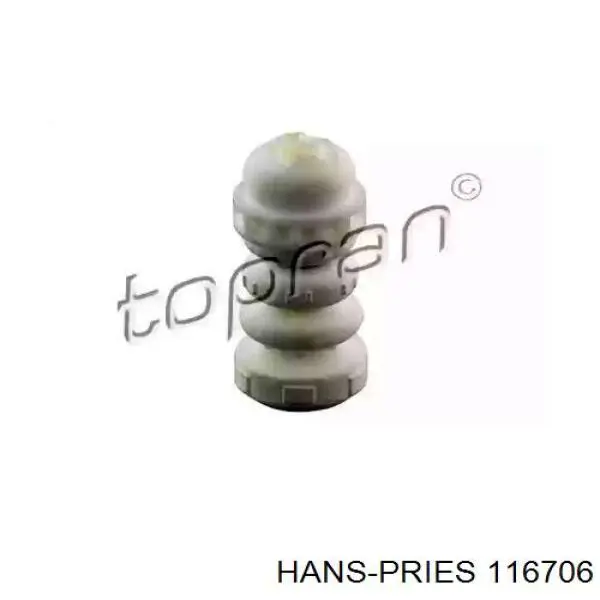 116706 Hans Pries (Topran) pára-choque (grade de proteção de amortecedor traseiro)