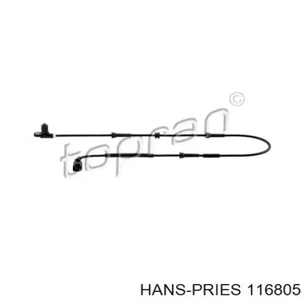 Датчик АБС (ABS) задний левый 116805 Hans Pries (Topran)