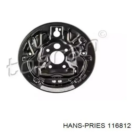 Диск опорный заднего тормозного барабана левый 116812 Hans Pries (Topran)