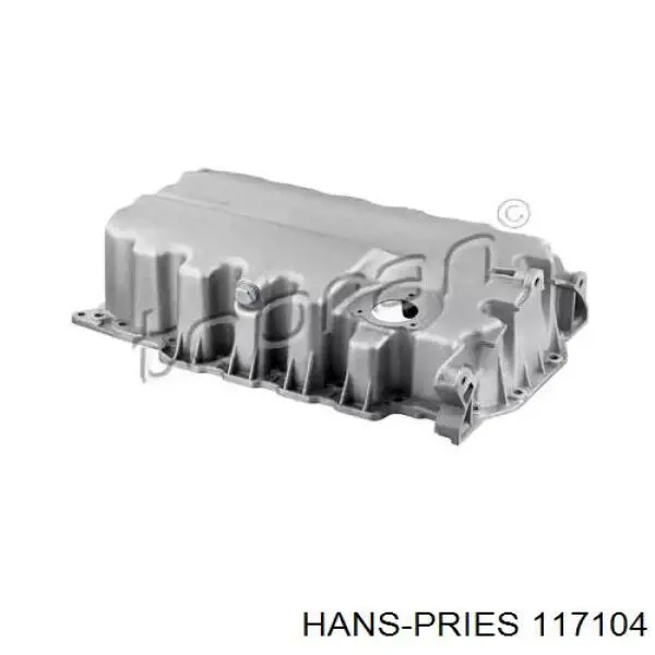 Поддон масляный картера двигателя HANS PRIES 117104