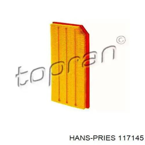 Воздушный фильтр 117145 Hans Pries (Topran)