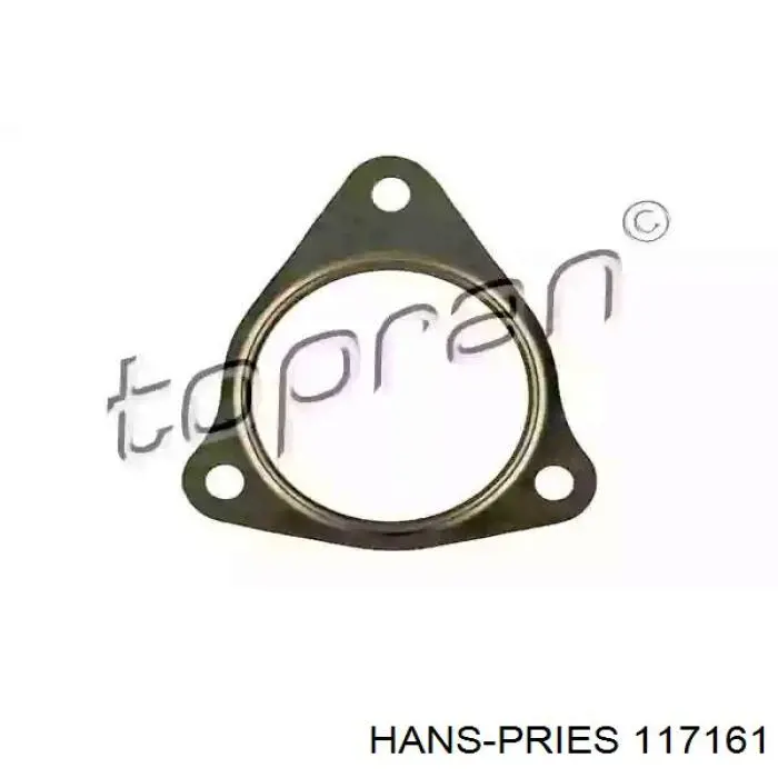 117161 Hans Pries (Topran) vedante de tubo de admissão do silenciador