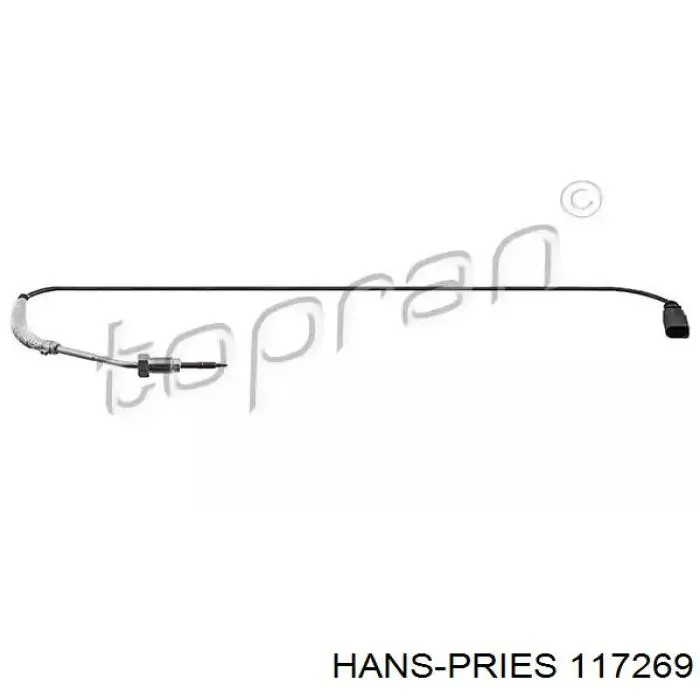 Датчик температуры отработавших газов (ОГ), перед турбиной 117269 Hans Pries (Topran)