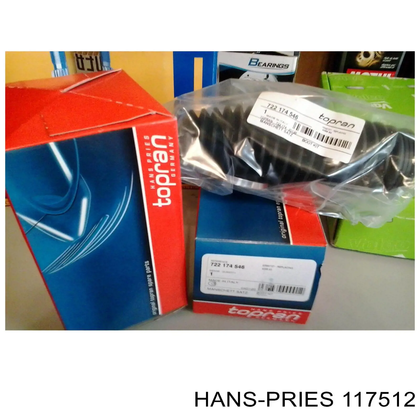 117512 Hans Pries (Topran) прокладка шланга отвода масла от турбины