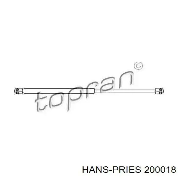 Амортизатор багажника 200018 Hans Pries (Topran)