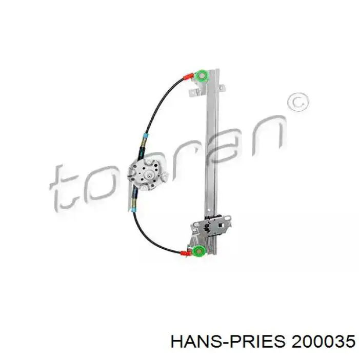 200035 Hans Pries (Topran) механизм стеклоподъемника двери передней левой