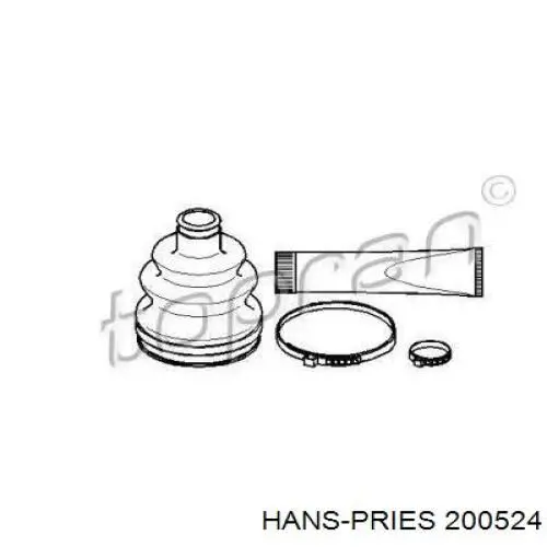 200524 Hans Pries (Topran) пыльник шруса передней полуоси наружный