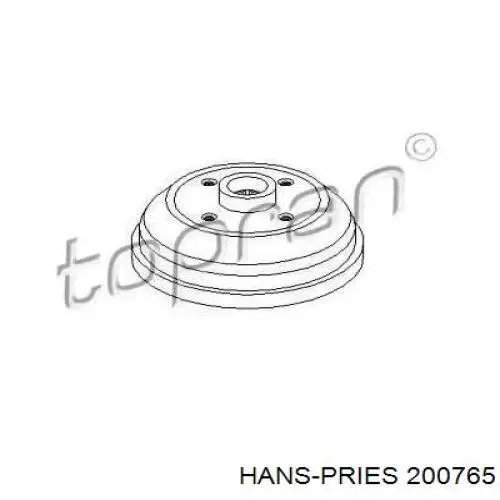 Тормозной барабан 200765 Hans Pries (Topran)