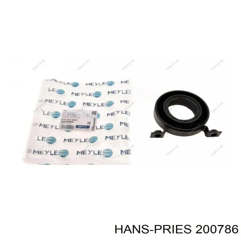 Подвесной подшипник карданного вала 200786 Hans Pries (Topran)
