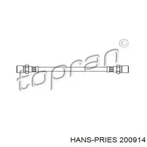 200914 Hans Pries (Topran) шланг тормозной задний