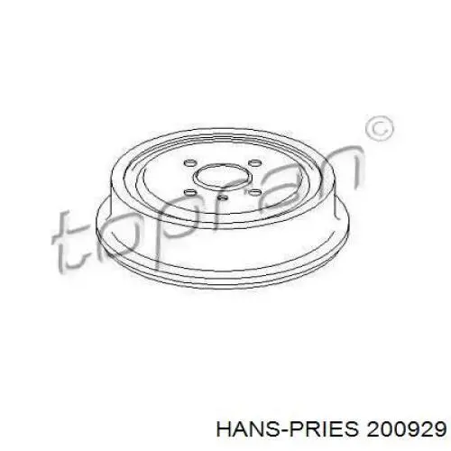 Тормозной барабан 200929 Hans Pries (Topran)