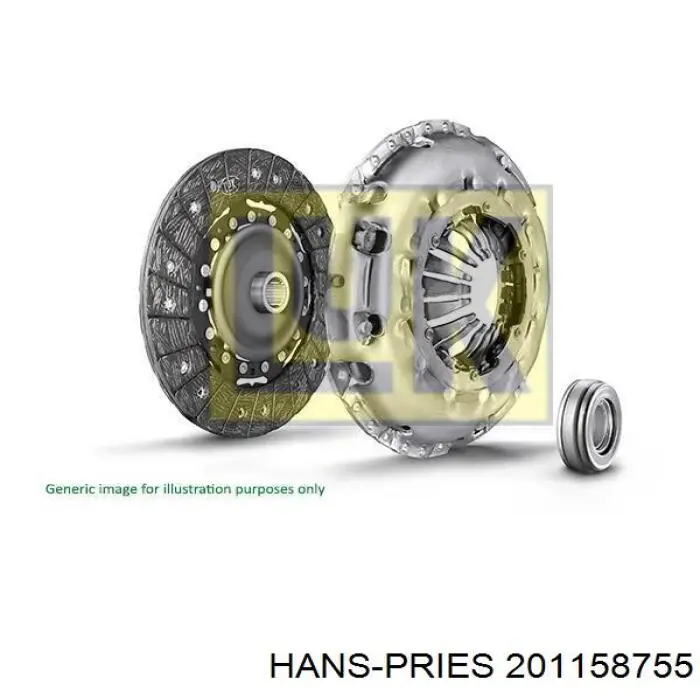201158755 Hans Pries (Topran) опорный подшипник первичного вала кпп (центрирующий подшипник маховика)