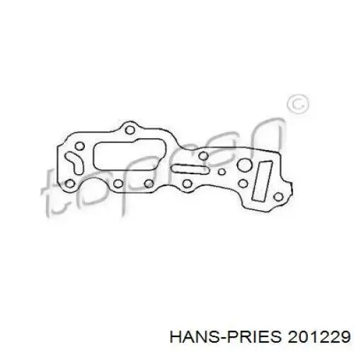Прокладка передней крышки двигателя правая Hans Pries (Topran) 201229
