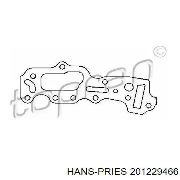 Прокладка передней крышки двигателя правая 201229466 Hans Pries (Topran)