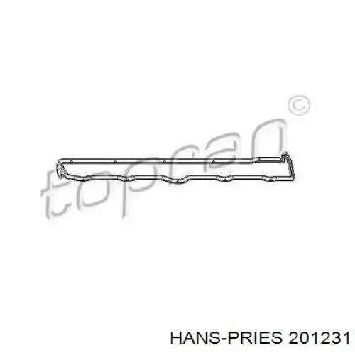 Прокладка клапанной крышки двигателя левая 201231 Hans Pries (Topran)