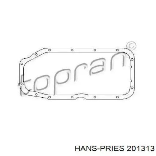 201313 Hans Pries (Topran) прокладка поддона картера двигателя