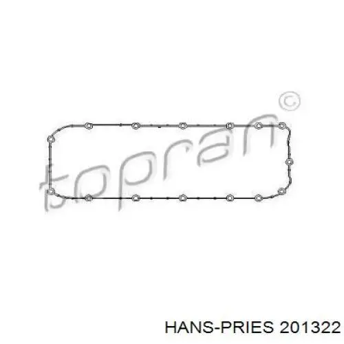 Прокладка поддона картера двигателя HANS PRIES 201322