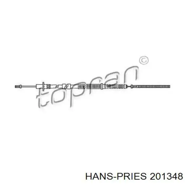 Трос сцепления 201348 Hans Pries (Topran)