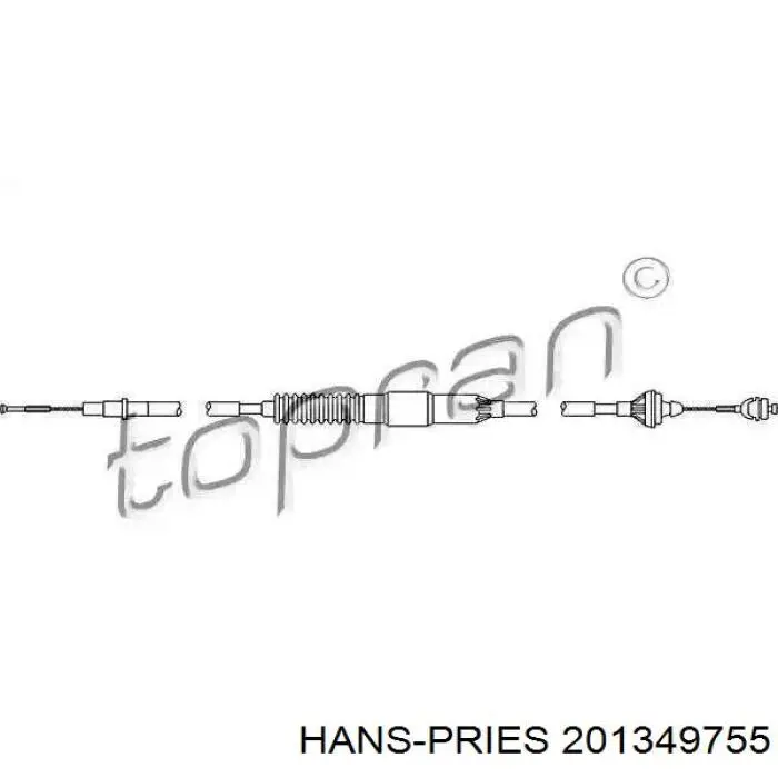Купить 201349755 Hans Pries (Topran) Трос сцепления