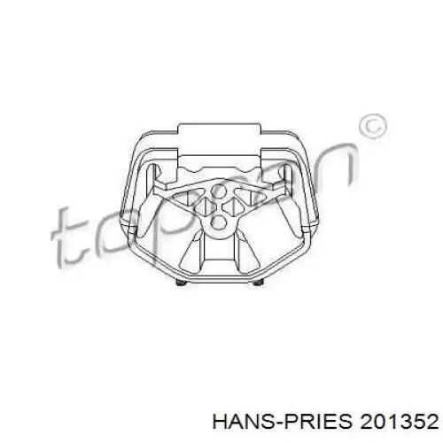 Задняя опора двигателя 201352 Hans Pries (Topran)