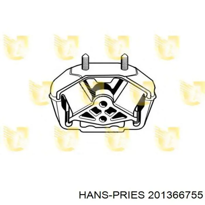 Купить 201366755 Hans Pries (Topran) Гидроопора двигателя задняя