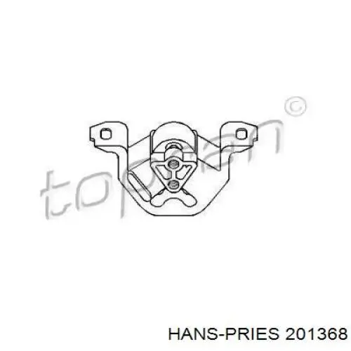 Левая подушка двигателя 201368 Hans Pries (Topran)