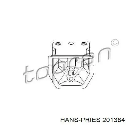 Правая подушка двигателя 201384 Hans Pries (Topran)