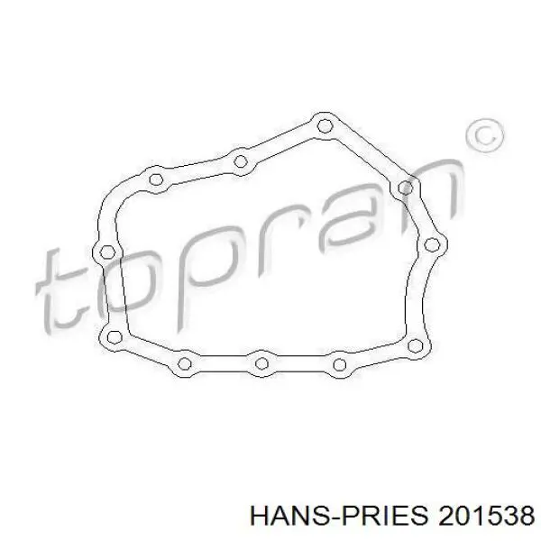 201538 Hans Pries (Topran) прокладка задней крышки акпп/мкпп