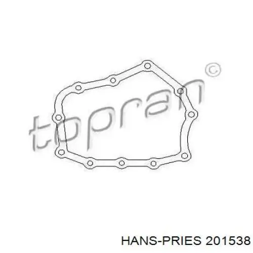 Junta tapa trasera transmisión automática / transmisión manual 201538 Hans Pries (Topran)