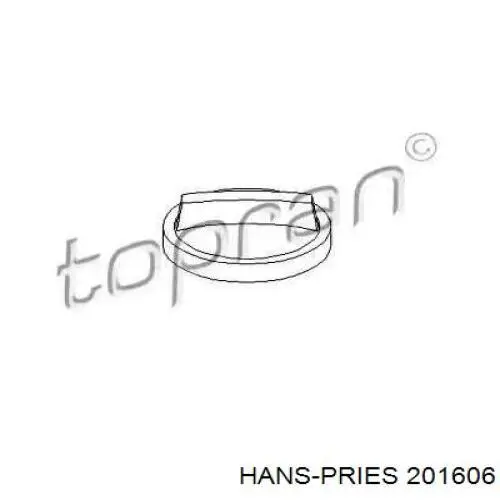 Tapa (tapón) del depósito de combustible 201606 Hans Pries (Topran)