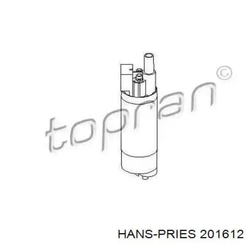 Элемент-турбинка топливного насоса 201612 Hans Pries (Topran)