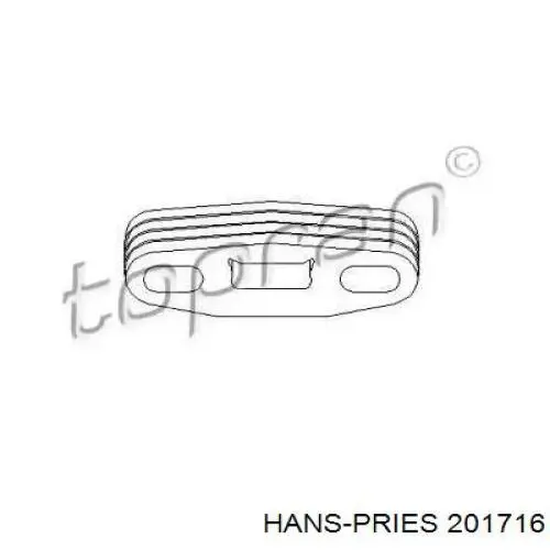 201716 Hans Pries (Topran) подушка крепления глушителя