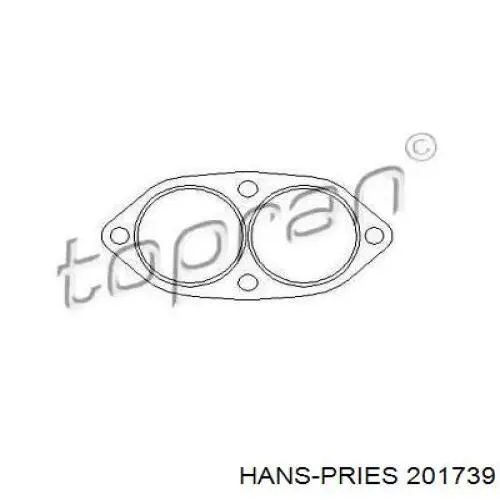 201739 Hans Pries (Topran) прокладка приемной трубы глушителя