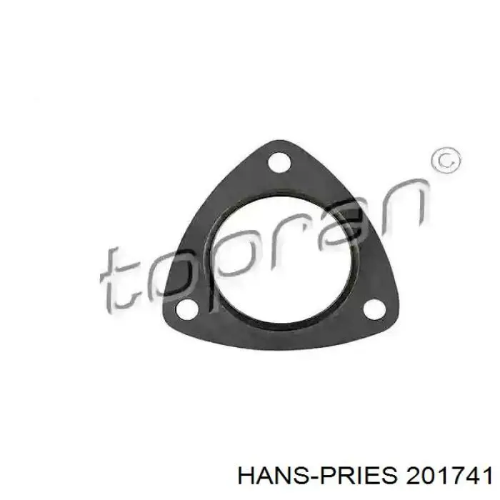 201741 Hans Pries (Topran) прокладка каталитизатора (каталитического нейтрализатора)