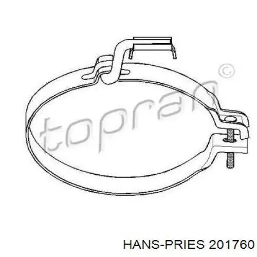201760 Hans Pries (Topran) Хомут глушителя задний