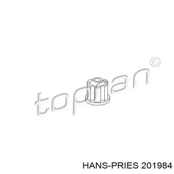 201984 Hans Pries (Topran) кронштейн генератора