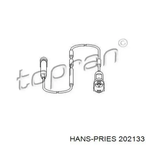202 133 Hans Pries (Topran) датчик износа тормозных колодок передний