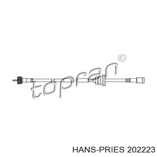 Купить 202223 Hans Pries (Topran) Привод и трос спидометра