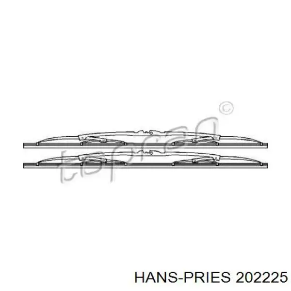 Щетки стеклоочистителя 202225 Hans Pries (Topran)