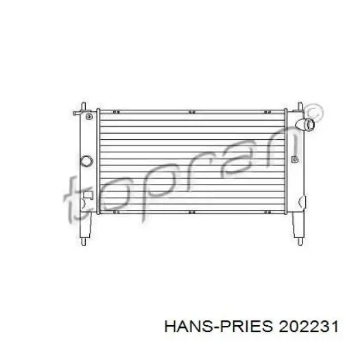 Радиатор 202231 Hans Pries (Topran)