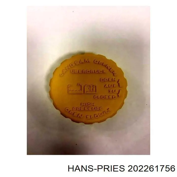 202 261 756 Hans Pries (Topran) крышка (пробка расширительного бачка)