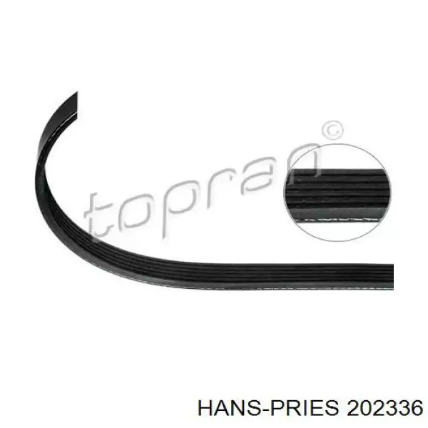 202336 Hans Pries (Topran) ремень генератора