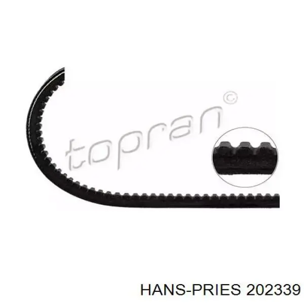 Ремень генератора 202339 Hans Pries (Topran)