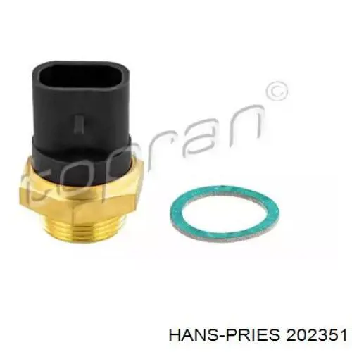 202351 Hans Pries (Topran) датчик температуры охлаждающей жидкости (включения вентилятора радиатора)