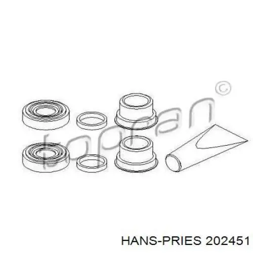 Ремкомплект переднего суппорта 202451 Hans Pries (Topran)