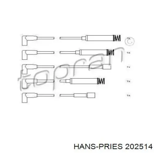 202514 Hans Pries (Topran) высоковольтные провода