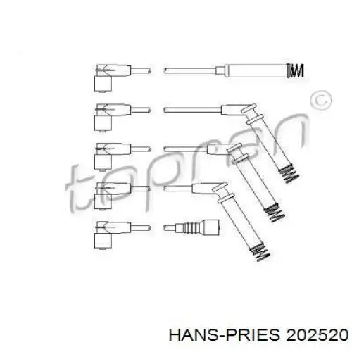 Высоковольтные провода 202520 Hans Pries (Topran)