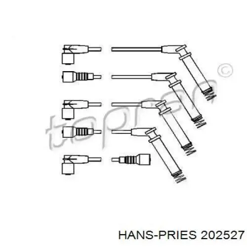 Высоковольтные провода 202527 Hans Pries (Topran)