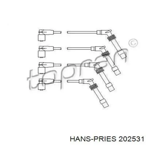 Высоковольтные провода 202531 Hans Pries (Topran)